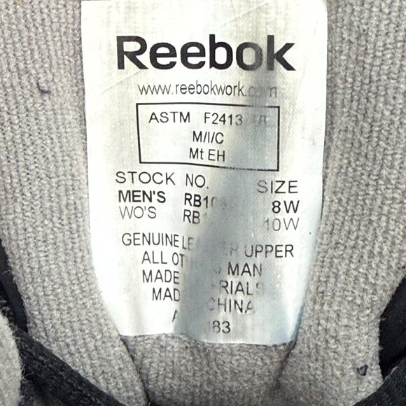 Reebok‎ Beamer Unisex Women's 10W Men's 8W Work Boots Composite Toe Waterproof - Picture 2 of 9